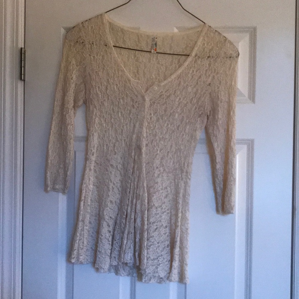 Free People Lace Blouse